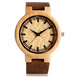 Montre Bois Homme avec bracelet cuir - Francis