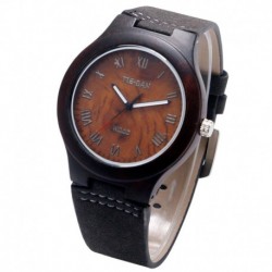 Montre Bois Homme avec bracelet cuir - Ray