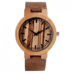 Montre Bois Homme avec bracelet cuir - Francisco