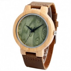 Montre Bois Homme avec bracelet cuir - Miguel