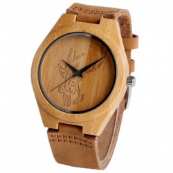 Montre Bois Homme avec bracelet cuir - Warren