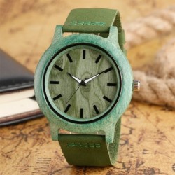 Montre Bois Homme avec bracelet cuir - Darrell