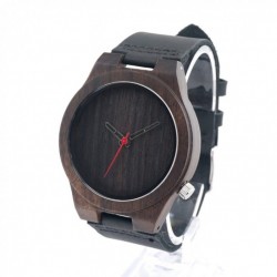 Montre Bois Homme avec bracelet cuir - Gordon