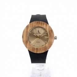 Montre Bois Homme avec bracelet cuir - Dustin