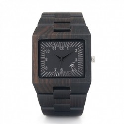 Montre Bois Homme avec bracelet cuir - Derrick