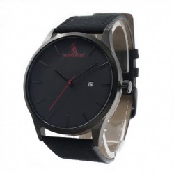 Montre Bois Homme avec bracelet cuir - Roberto