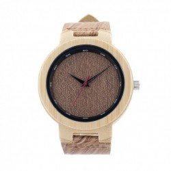 Montre Bois Homme avec bracelet cuir - Clyde