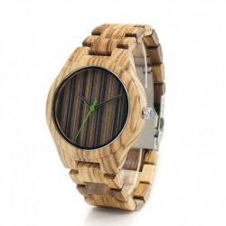 Montre Bois Homme avec bracelet bois - Charlie