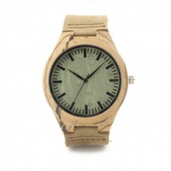 Montre Bois Homme avec bracelet cuir - Ben