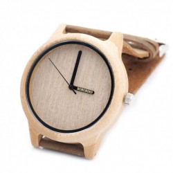 Montre Bois Homme avec bracelet cuir - Duane