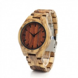 Montre Bois Homme avec bracelet bois - Franklin