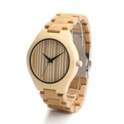 Montre Bois Homme avec bracelet cuir - Javier