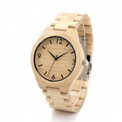 Montre Bois Homme avec bracelet cuir - Clinton