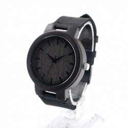 Montre Bois Homme avec bracelet cuir - Allan