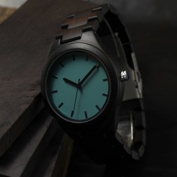 Montre Bois Homme avec bracelet cuir - Clayton