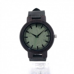 Montre Bois Homme avec bracelet cuir - Dwight