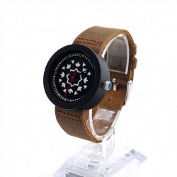 Montre Bois Homme avec bracelet cuir - Casey