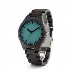 Montre Bois Homme avec bracelet cuir - Ivan