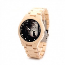 Montre Bois Homme avec bracelet bambou - Morris