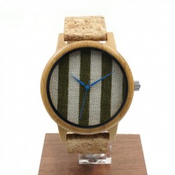 Montre Bois Homme avec bracelet cuir - Daryl